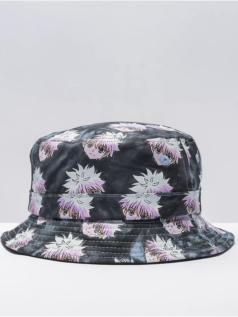 Hypland X Hunter X Hunter Killua Black Tie Dye Bucket Hat